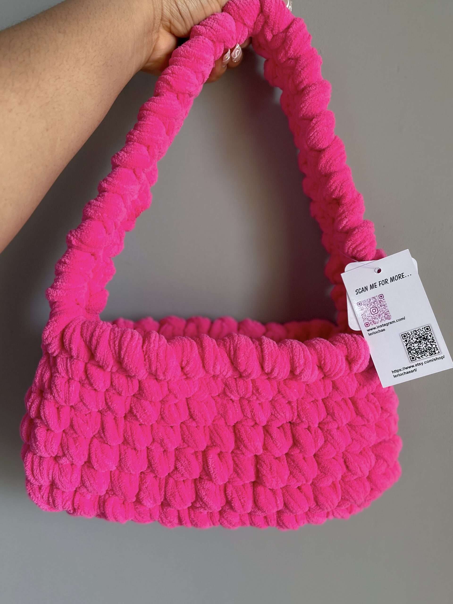 Chae chunky crochet bag - crochet handmade bag y2k shoulder bag