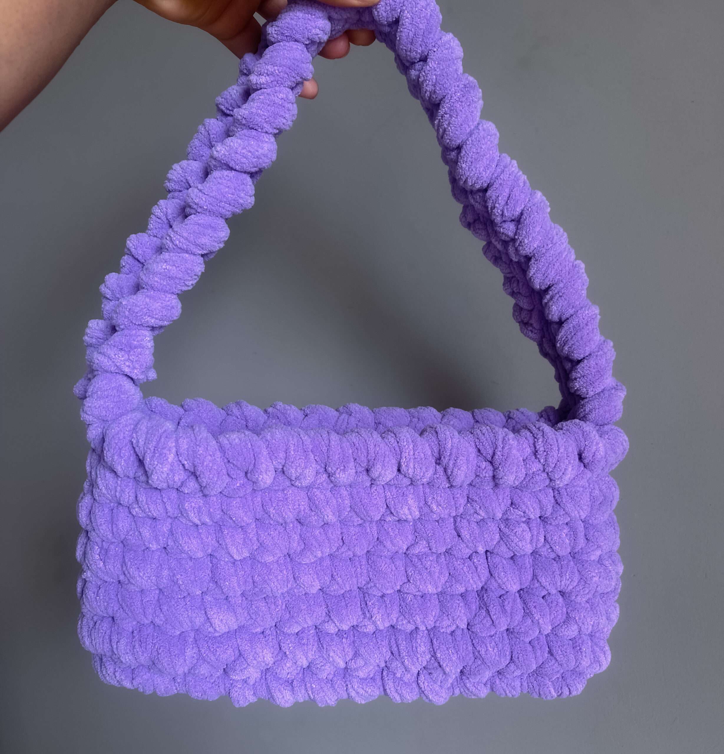 Lilac Roped Bag Crochet Pattern – I Love Stitches